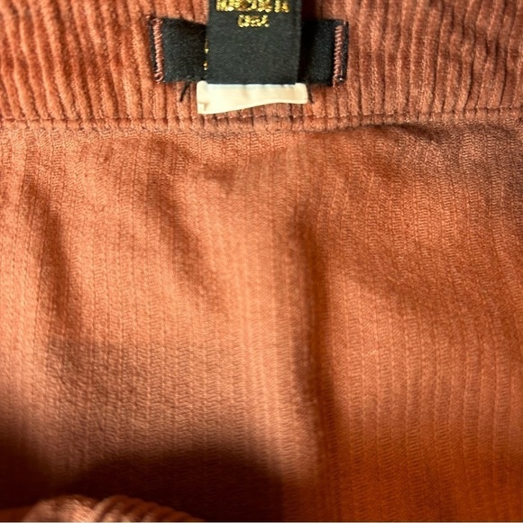 Forever 21 Brown Corduroy Front Snap Mini Skirt Sz. U.S. 31 - Picture 7 of 7